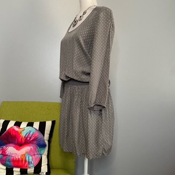 Soft Joie Zandi Gray Star and Moon Smocked Waist Dress - Picture 3 of 5